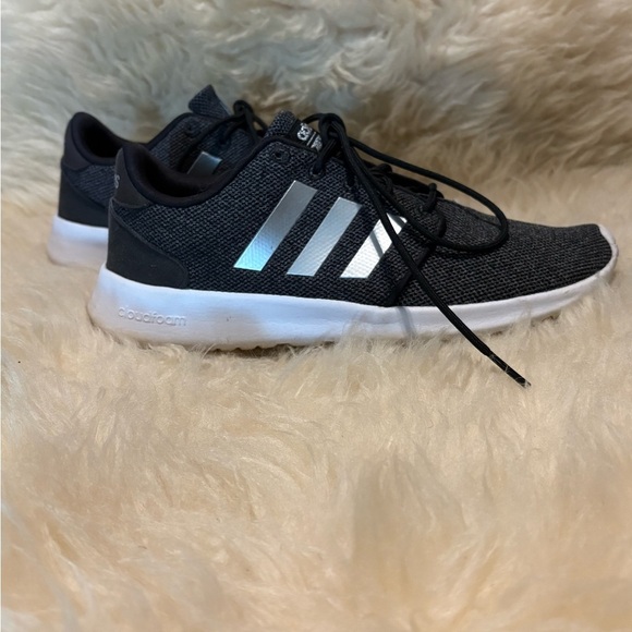 Adidas Gray Cloudfoam QTR Racer TR23 Running Shoes Sneakers - Picture 4 of 7